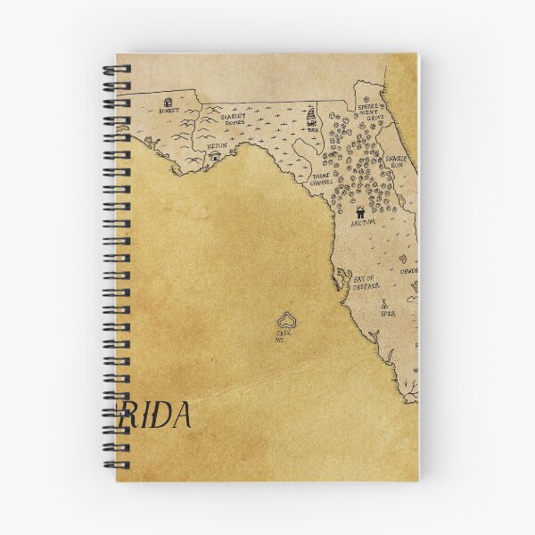 Item preview, Florida as a fantasy map designed and sold by aldayuan.