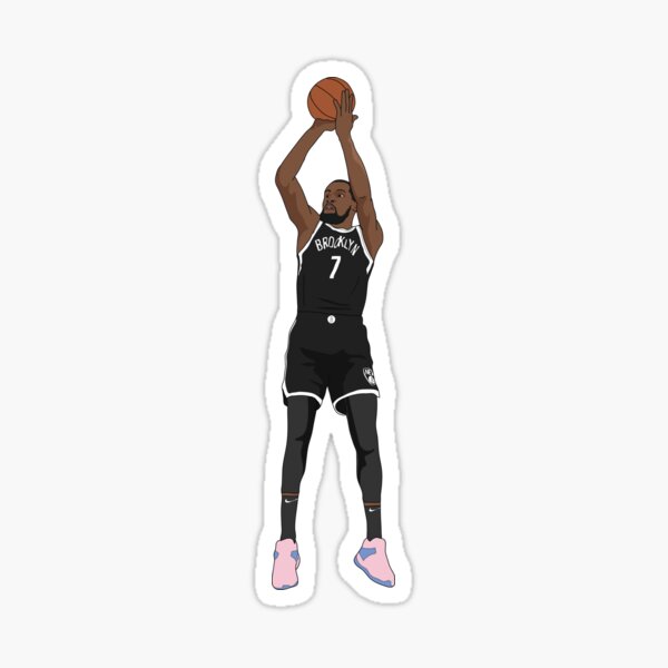 Kevin Durant Jersey Sticker for Sale by Emory's Designs