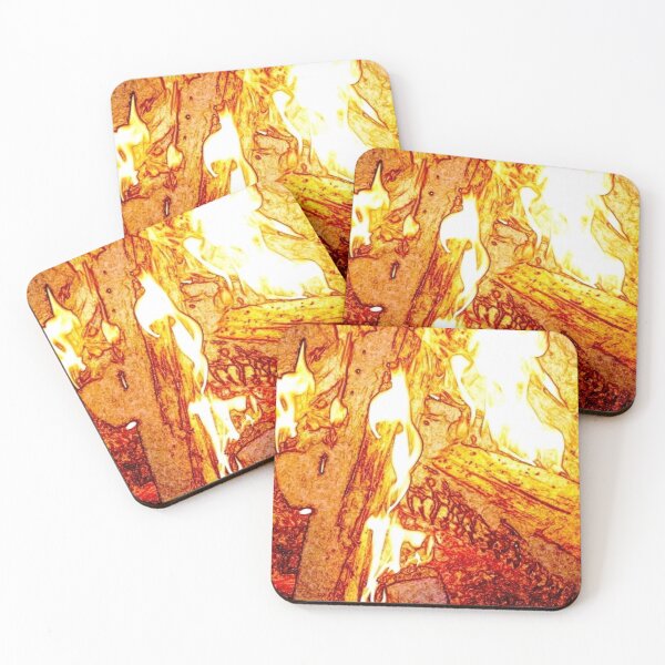 Item preview, Burning firewood designed and sold by Random-Designz.