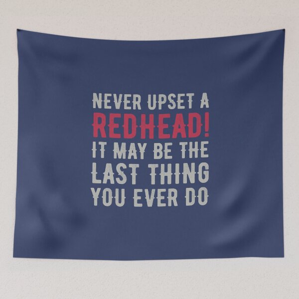 Item preview, Redhead Hair Quote Funny Humour Saying designed and sold by CuteDesigns1.
