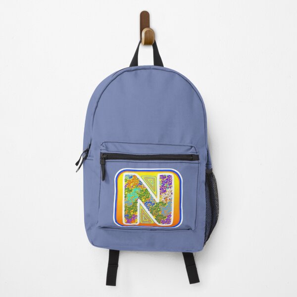 Item preview, Letter N (multi-colored on orange and yellow) designed and sold by artfulnotebook.