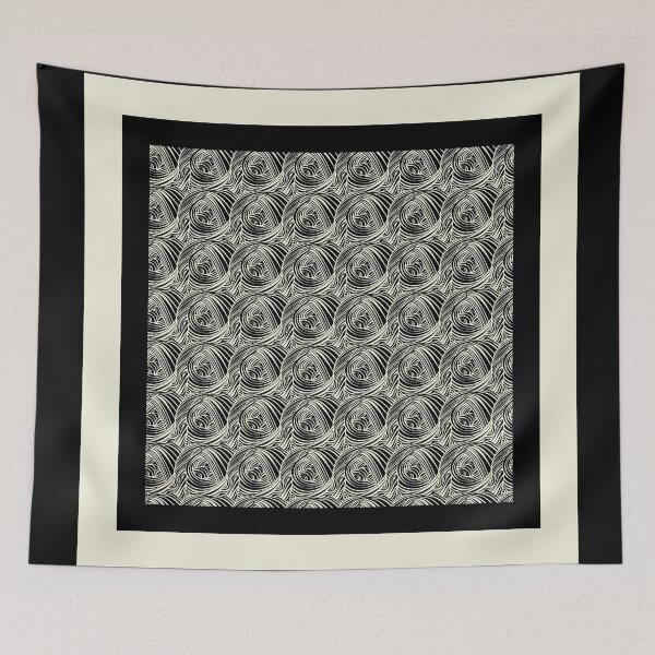 Item preview, Black and Cream Hidden Roses 02 designed and sold by vortexatelier.