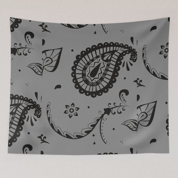 Item preview, Black Grey Leafy Design designed and sold by RONZk.