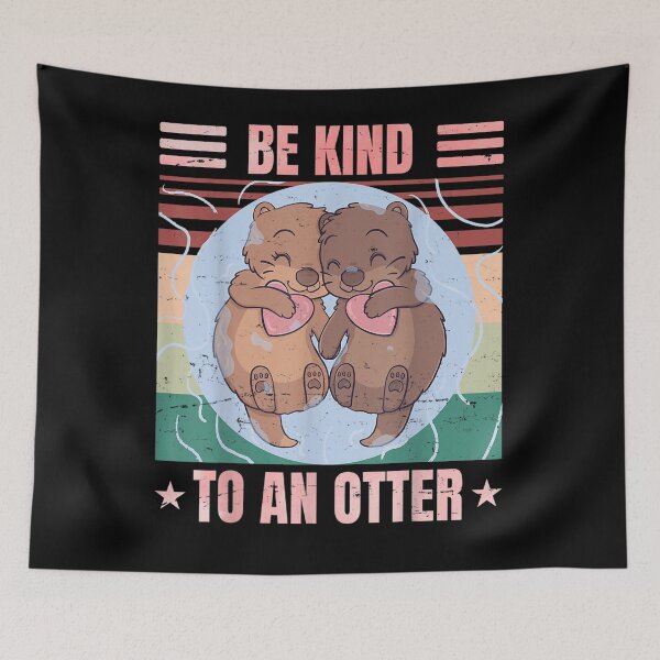 Item preview, Be Kind To An Otter Funny Otter Lover Retro Kindness designed and sold by aguilaro.
