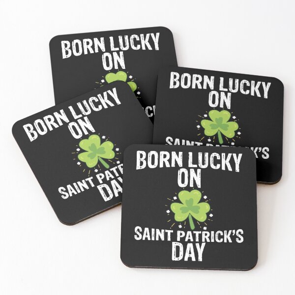 Item preview, Born Lucky On Saint Patrick's Day Irish Gift designed and sold by TooFlyDesign.