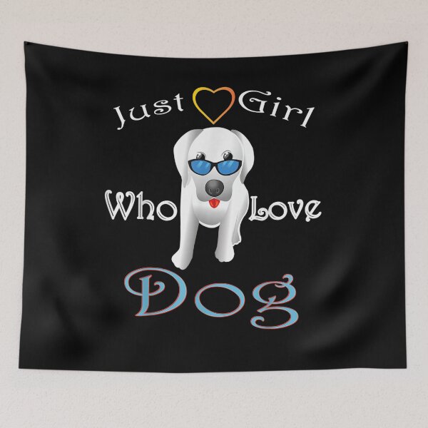 Item preview, Just A Girl Who Love Dog Man Woman Gift designed and sold by aguilaro.