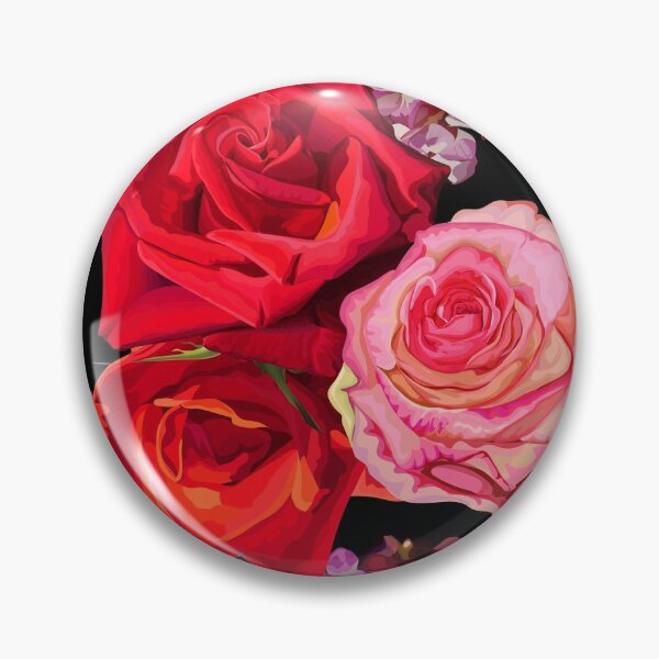 Item preview, Red rose and hydrangea flowers. designed and sold by WeeraS.
