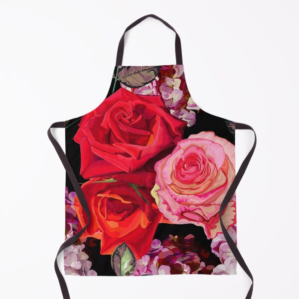 Item preview, Red rose and hydrangea flowers. designed and sold by WeeraS.