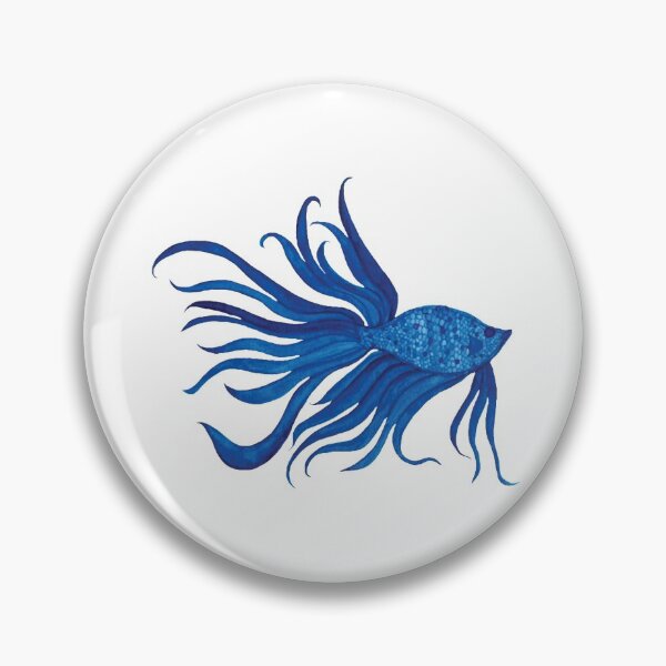 Artikelvorschau, Lust auf Aquarell Blue Fish entworfen und verkauft von HeatherNafeArt.