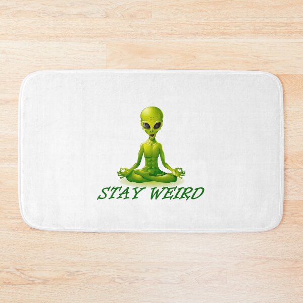 Item preview, Stay weird funny green zen alien designed and sold by headpossum.