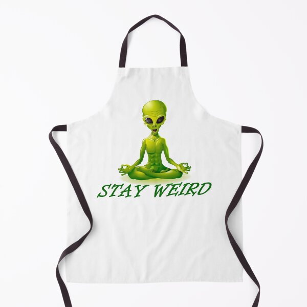 Item preview, Stay weird funny green zen alien designed and sold by headpossum.