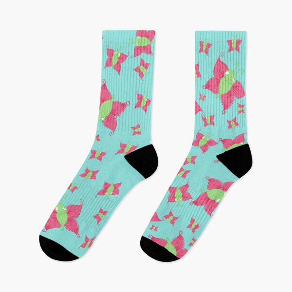 Item preview, Beautiful Trash Butterfly socks designed and sold by Jude Burnett.