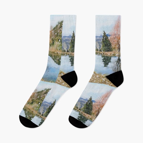 Item preview, Fall lake, reflection designed and sold by Janet Herbert.
