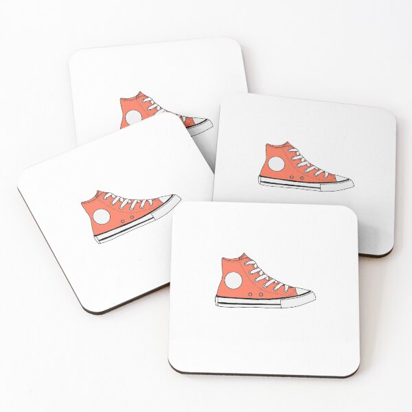 Item preview, Orange Coral High Top Sneakers  designed and sold by GabiConidi.