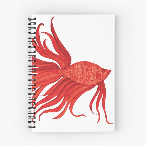 Item preview, Fancy Watercolor Red Fish designed and sold by HeatherNafeArt.