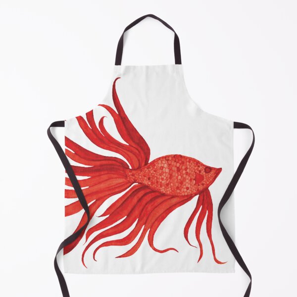 Item preview, Fancy Watercolor Red Fish designed and sold by HeatherNafeArt.