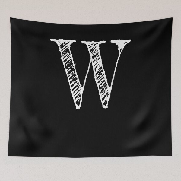 Item preview, Bold Letter W Decorative Alphabet Big Font Capital Letter designed and sold by aguilaro.
