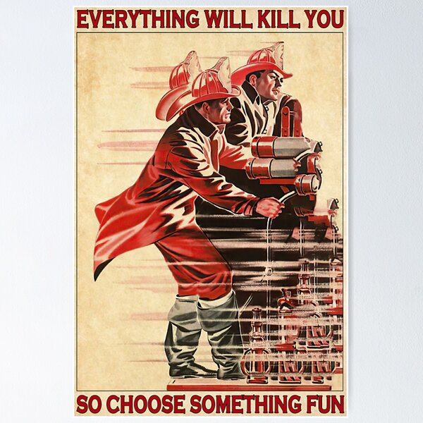 Everything Will Kill You So Choose Something Fun Poster, Fly Fishing  Poster, Vintage Fly Fishing Pri Canvas Art Poster And Wall Art Picture  Print Modern Family Bedroom Decor Posters 16x24inch(40x60cm) : 