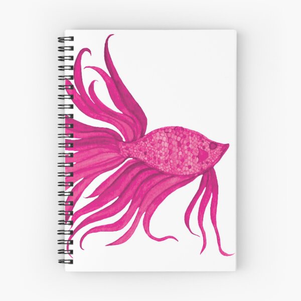 Item preview, Fancy Watercolor Pink Fish designed and sold by HeatherNafeArt.
