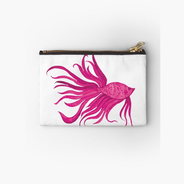 Item preview, Fancy Watercolor Pink Fish designed and sold by HeatherNafeArt.