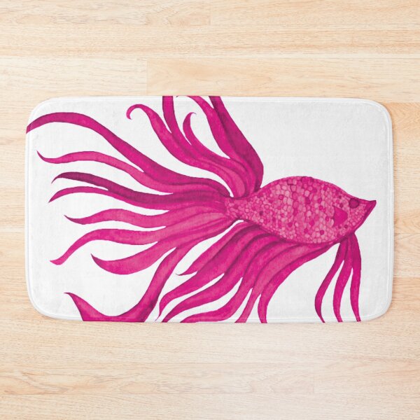 Item preview, Fancy Watercolor Pink Fish designed and sold by HeatherNafeArt.