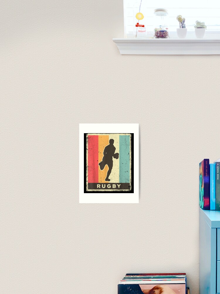 Rugby Player Set of 2 Prints, Teen Wall Art, Rugby Poster, Gift