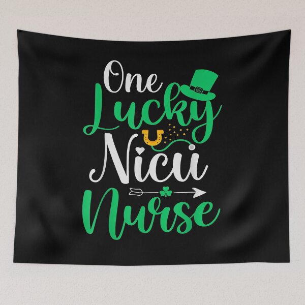 Item preview, One Lucky Nicu Nurse Funny Nicu Nurse St Patricks Day Gift designed and sold by aguilaro.