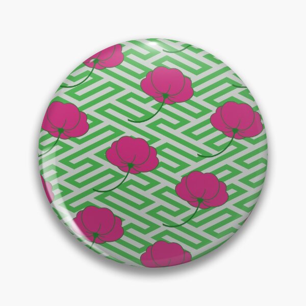 Item preview, Flying flowers Pink and Green 09  designed and sold by vortexatelier.