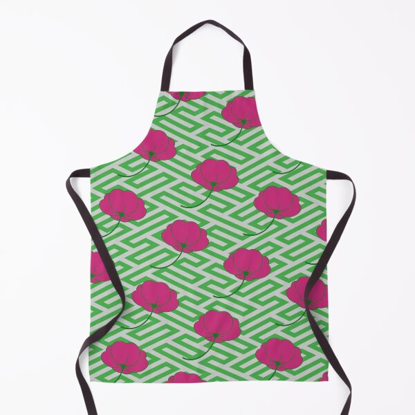 Item preview, Flying flowers Pink and Green 09 designed and sold by vortexatelier.