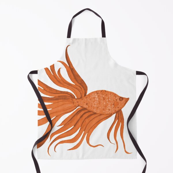 Item preview, Fancy Watercolor Orange Fish designed and sold by HeatherNafeArt.