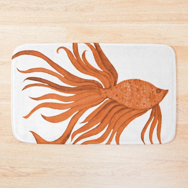 Item preview, Fancy Watercolor Orange Fish designed and sold by HeatherNafeArt.