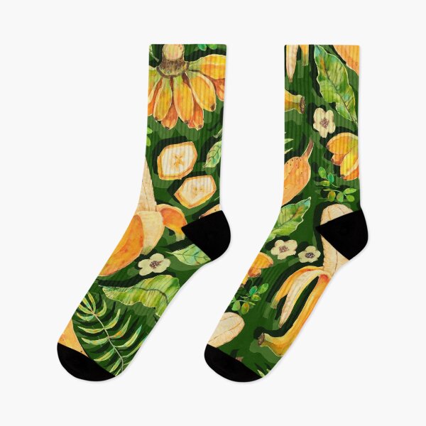Item preview, watercolor fresh bananas - green designed and sold by janeferwong.
