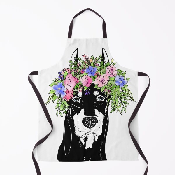 Item preview, Doberman Pinscher in Flowers designed and sold by aheadgraphics.