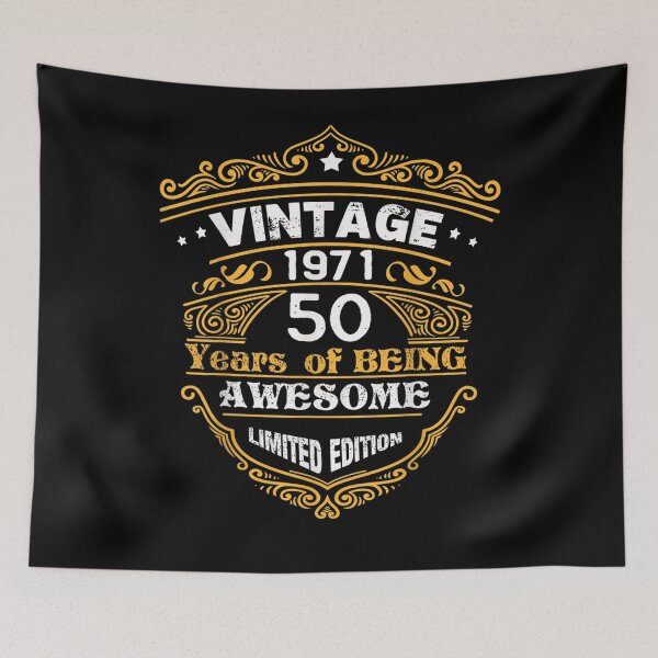 Item preview, Born In 1971 Gif 50 Years Of Being Awesome Birthday designed and sold by aguilaro.