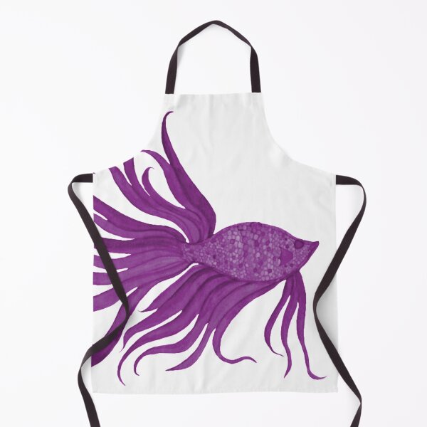 Item preview, Fancy Watercolor Purple Fish designed and sold by HeatherNafeArt.