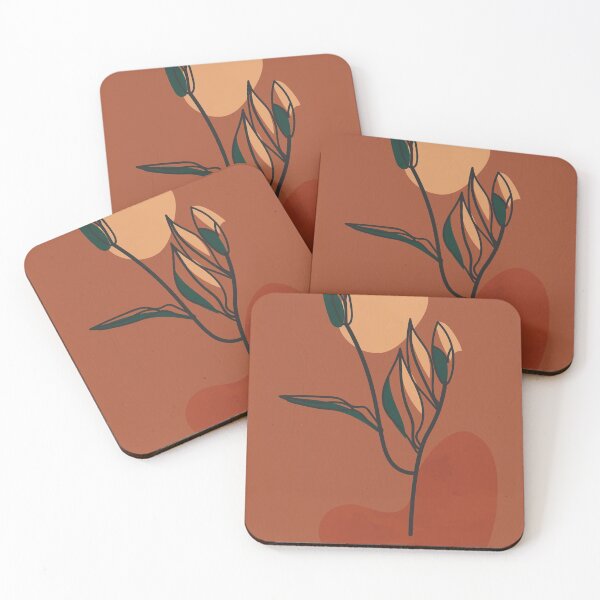 Artikelvorschau, Boho Terracotta Tulip Flower entworfen und verkauft von technicolorable_art.