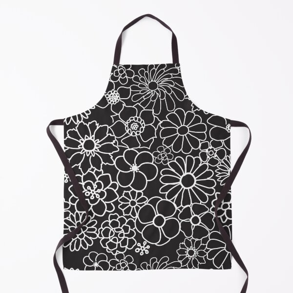 Artikelvorschau, Monochromes Blumenmuster entworfen und verkauft von PeachPaisleyPro.