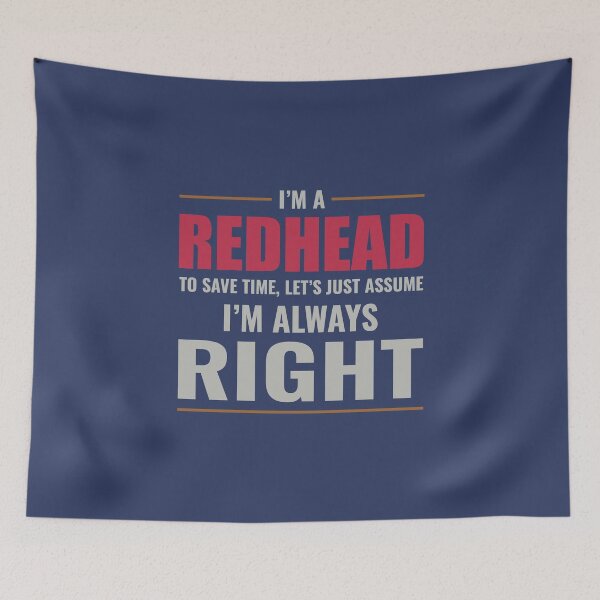 Item preview, Redhead Hair Quote Funny Humour Saying designed and sold by CuteDesigns1.