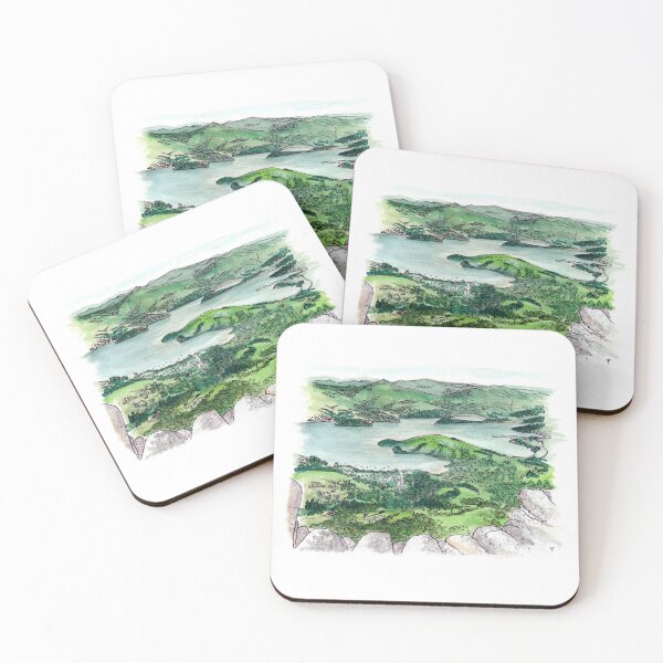 Item preview, Akaroa from Purple Peak Watercolour designed and sold by Tom Napper Design.