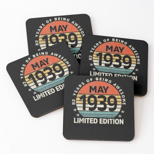 Item preview, Retro 82 Years Old Gift Vintage May 1939 Limited Edition  designed and sold by charissamo77.