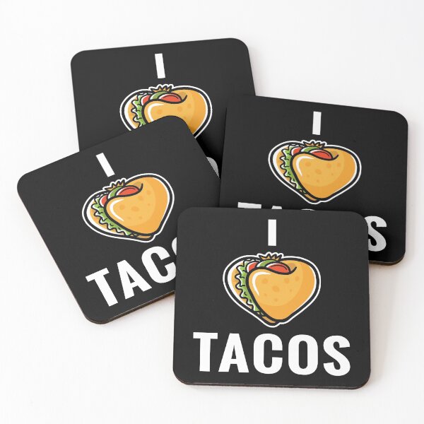 Item preview, I Love Tacos Funny Foodie Gift Cute Valentines Day Gift designed and sold by TooFlyDesign.