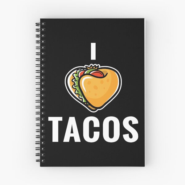 Aperçu de l'œuvre J'aime les tacos Funny Foodie Gift Cadeau mignon de Saint Valentin créée et vendue par TooFlyDesign.
