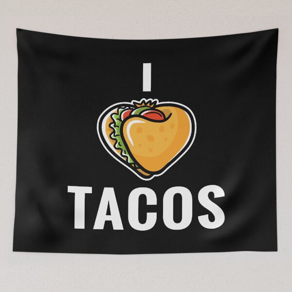 Artikelvorschau, Ich liebe Tacos lustiges Feinschmeckergeschenk Nettes Valentinstaggeschenk entworfen und verkauft von TooFlyDesign.