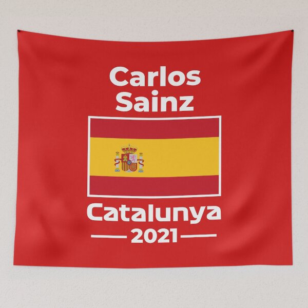 Item preview, Sainz Spanish GP 2021 (Red BG) designed and sold by FilipeFerreira.