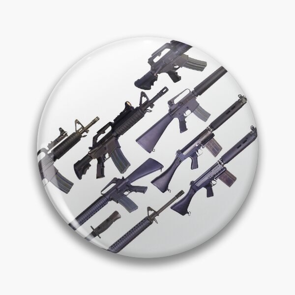 Item preview, Assault Rifle Collage Diagonal AR15 2a 2nd Amendment Gun designed and sold by Matt Ballinger.