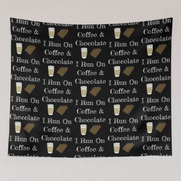 Item preview, I Run On Coffee And Chocolate designed and sold by TheButtonCrew.