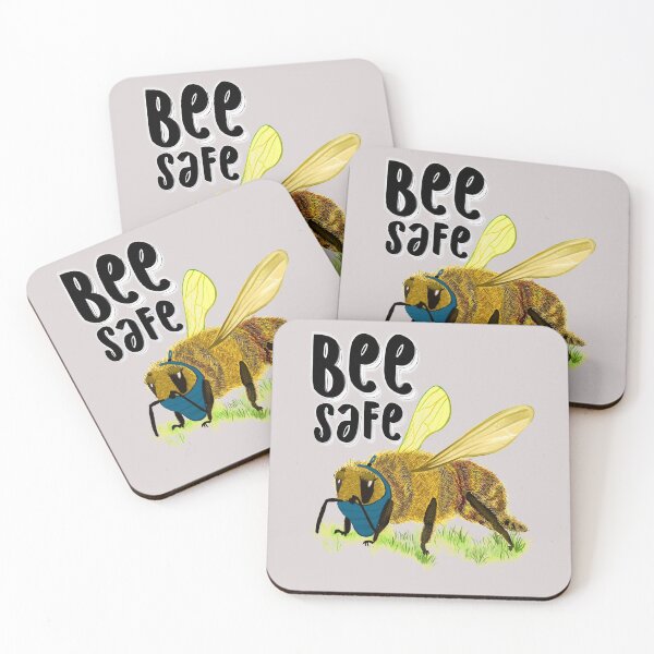 Item preview, Funny Bee Safe - Bee Wearing a Mask Graphic designed and sold by FileStyle.
