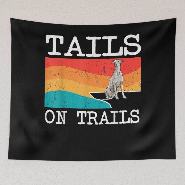 Item preview, Tails On Trails Greyhound Dog Funny Hiking  designed and sold by charissamo77.