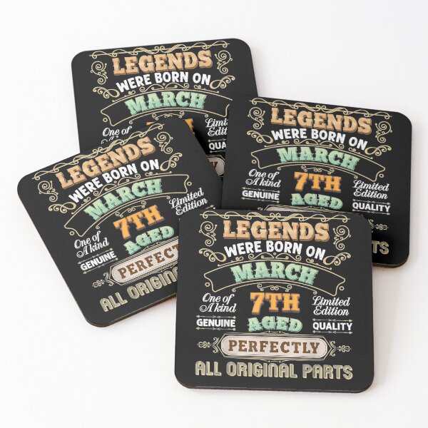 Item preview, Legends Were Born On March 7 7th Birthday Vintage Awesome  designed and sold by charissamo77.