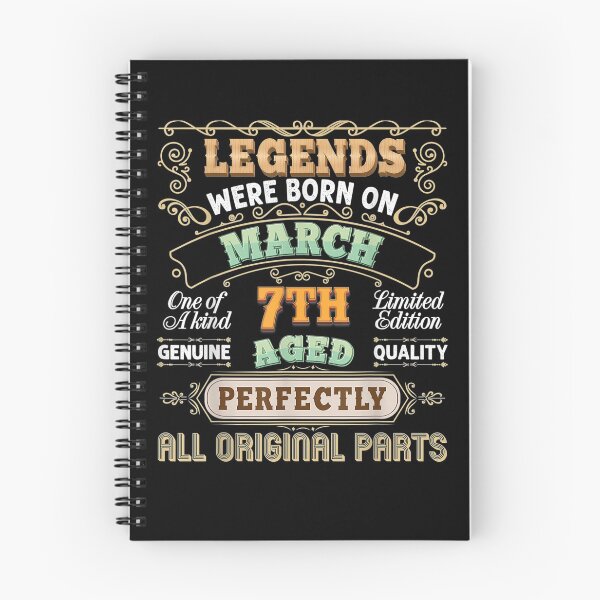 Item preview, Legends Were Born On March 7 7th Birthday Vintage Awesome  designed and sold by charissamo77.
